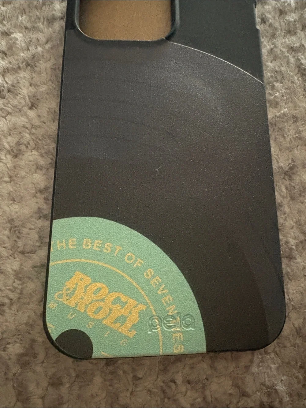 Pela Black Vinyl Vibes 70s Rock Record Compostible Case for iPhone 14 ProMax NWT